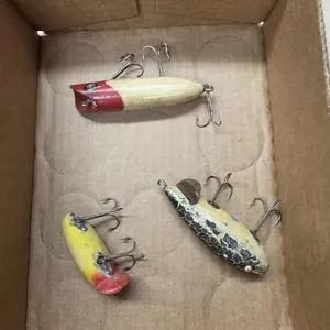 3 wooden lures
