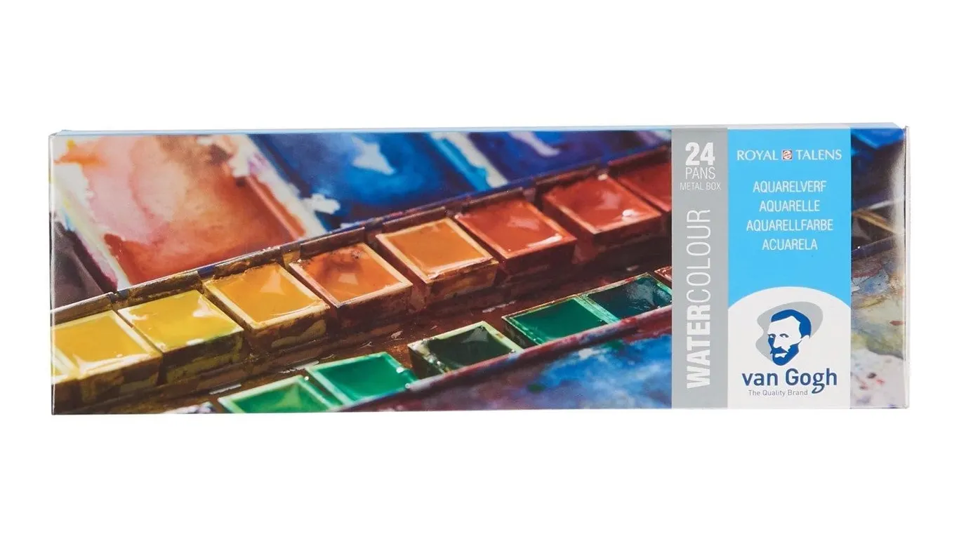 Van Gogh Watercolor Paint Set 24 Half-Pan