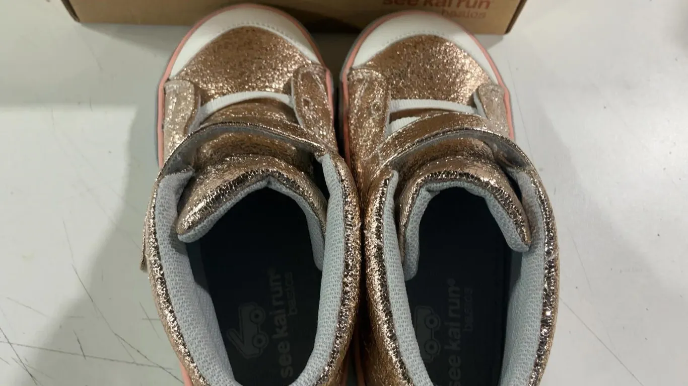 See Kai Run Basics Glitter Sneakers Rose Gold 10