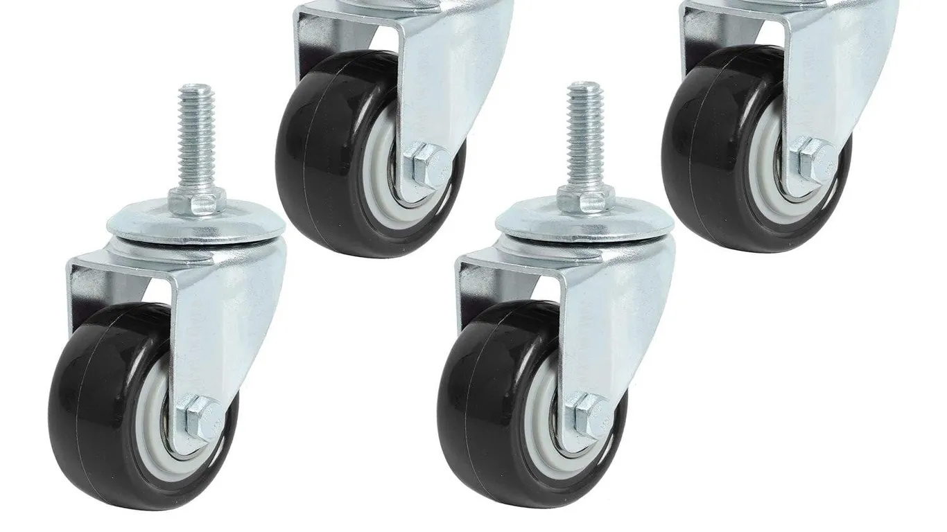 Finnhomy 2 Inch Threaded Swivel Caster Wheels 4pk