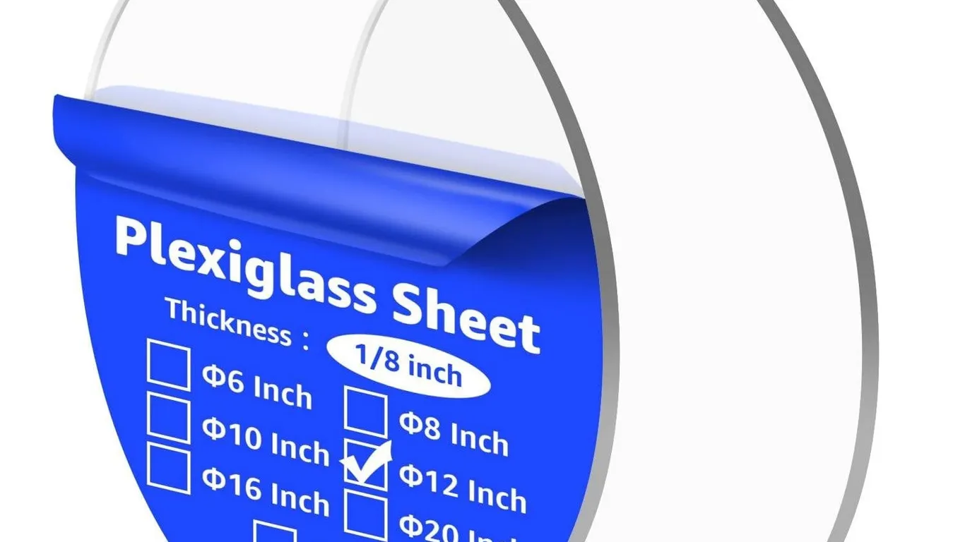 Art3d Round Clear Plexiglass Sheets 12 2pk
