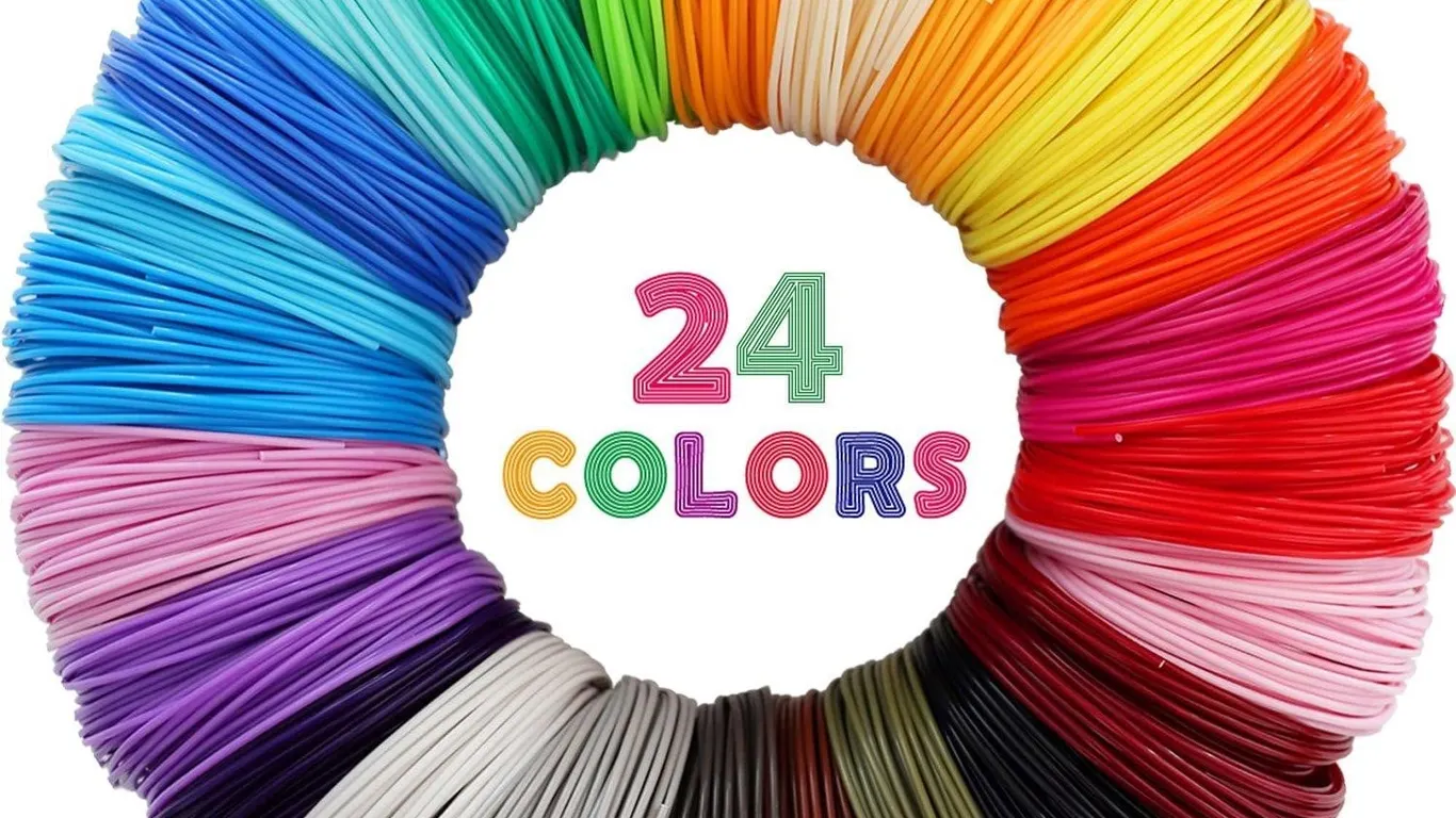 Mika3D 1.75mm ABS 3D Pen Filament 24 Colors 84m