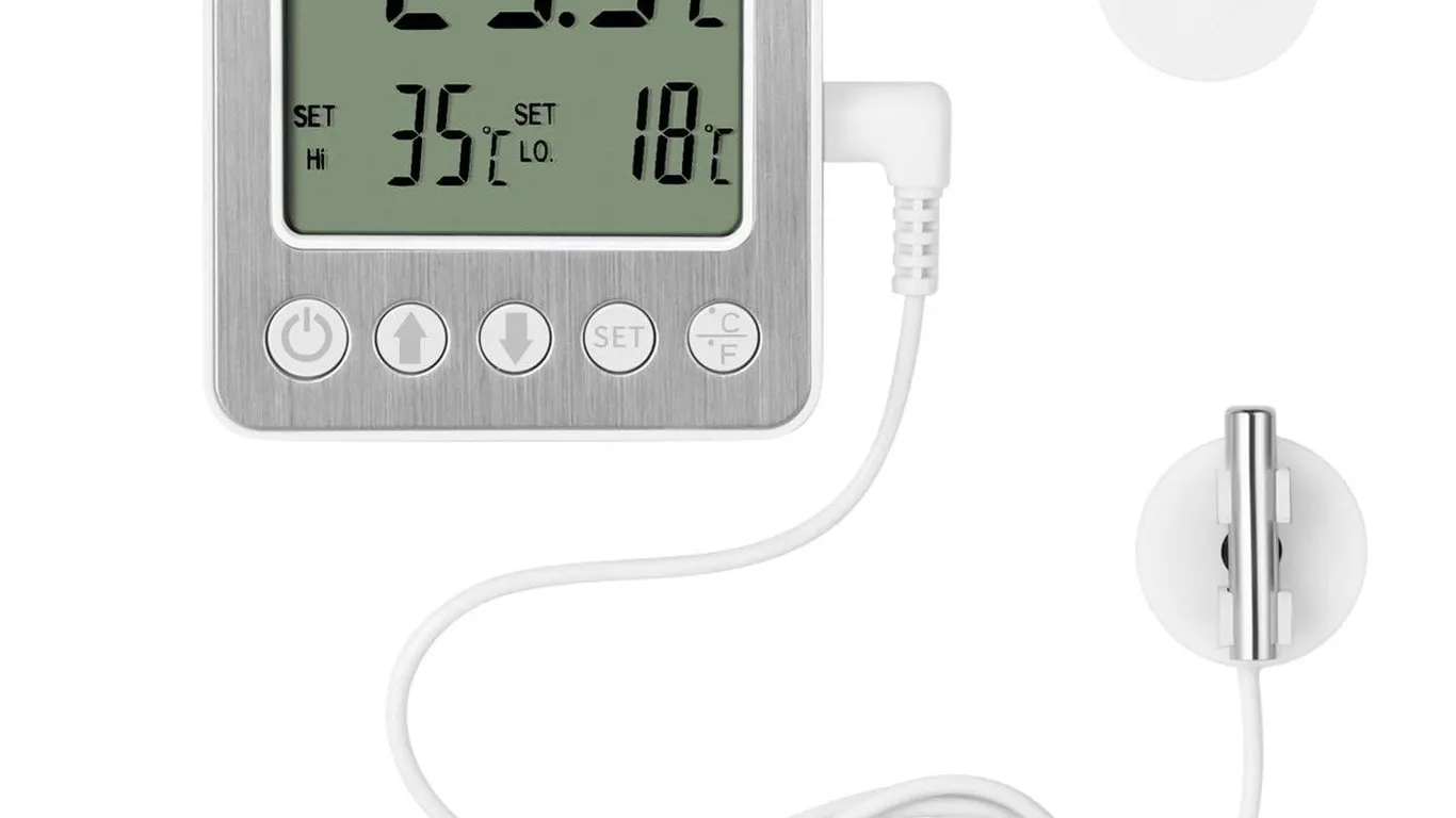 Vlejeari Digital Refrigerator Freezer Alarm Therm.