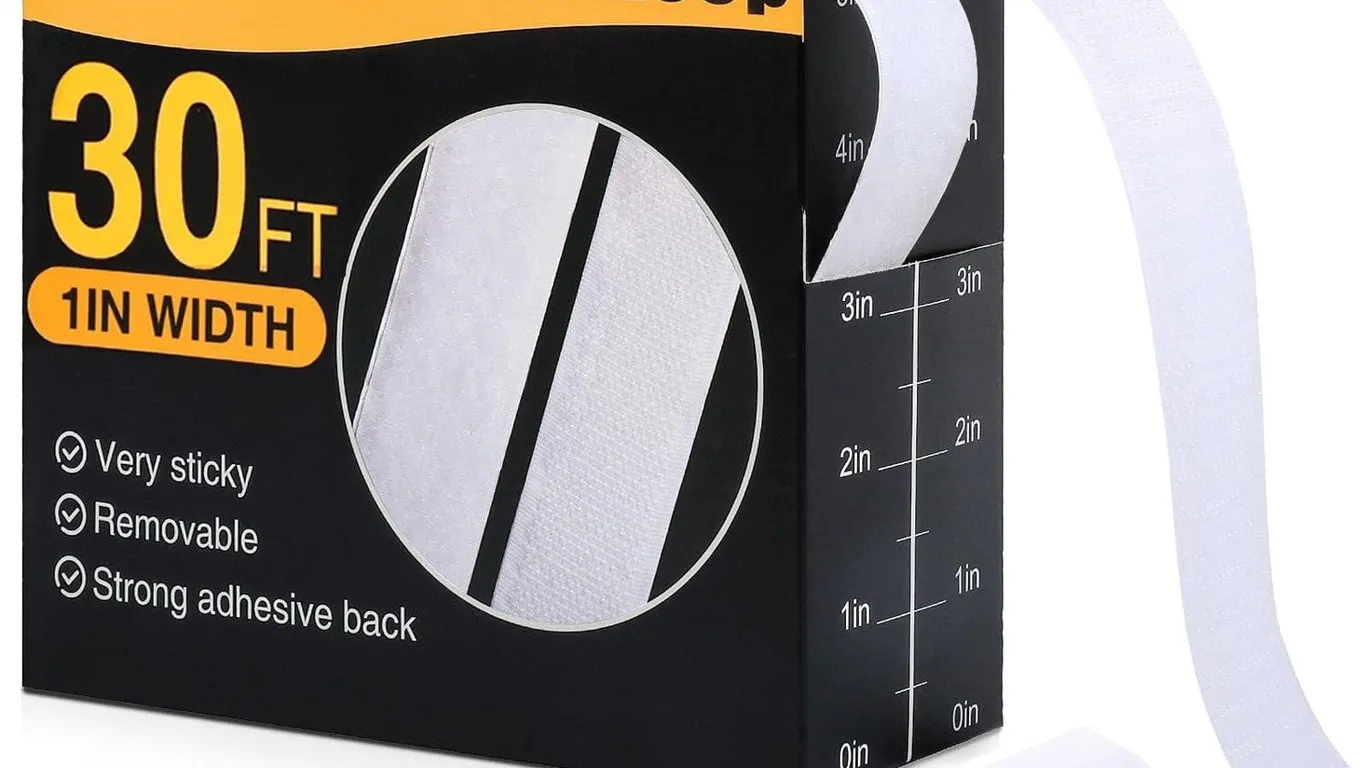 Navona 30Ft Hook and Loop Adhesive Strips 1 Inch