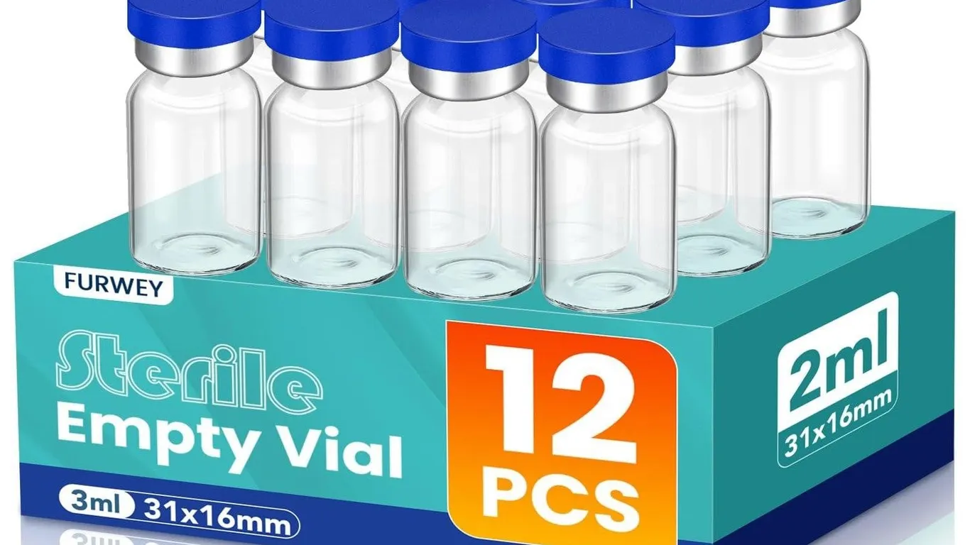 Furwey Sterile Glass Vials 2ml 12pk