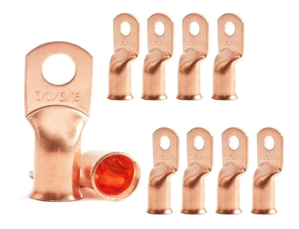 Joypxf 30 Awg 516 Copper Ring Terminals 10ct