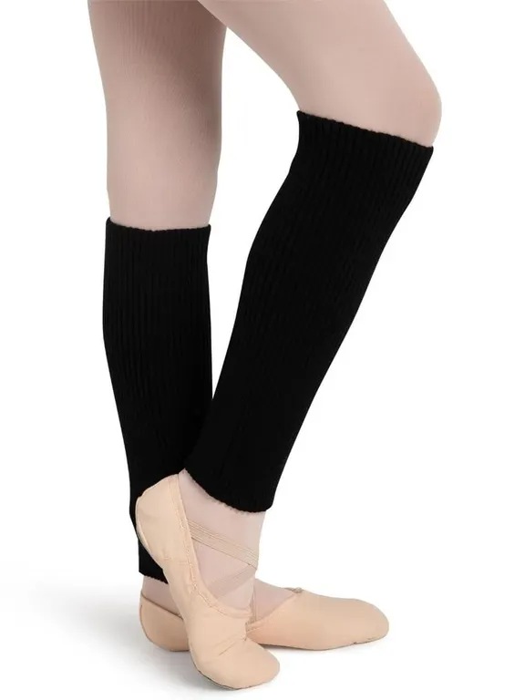 Capezio 12 Ribbed Legwarmers Black One Size