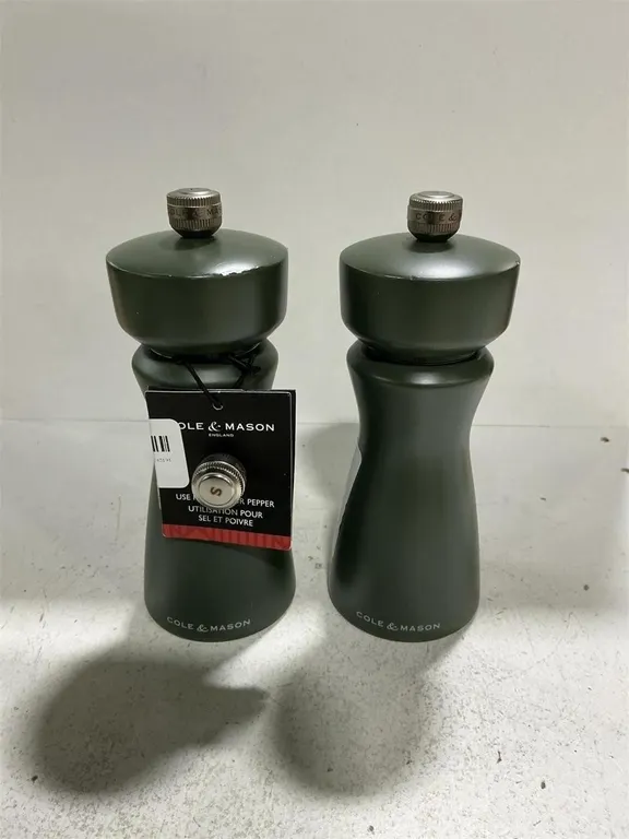 Cole and Mason Salt and Pepper Mill Set Dark Green