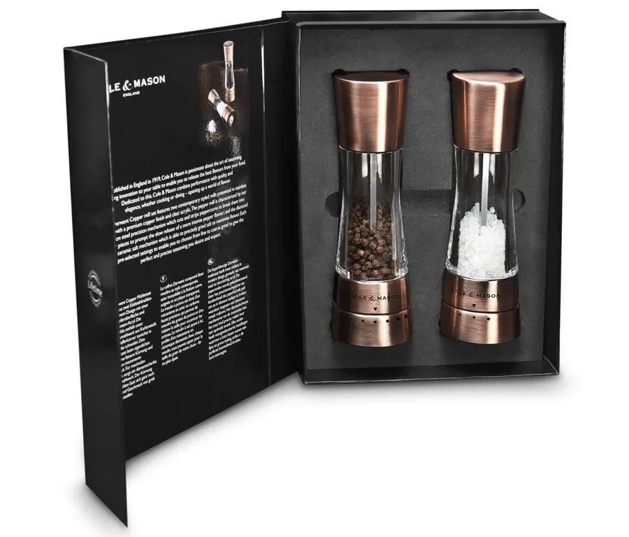 Cole Mason Derwent Salt and Pepper Mill Set 190mm