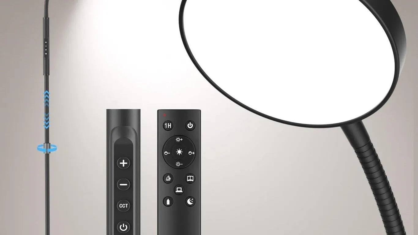 Pacovy LED Floor Lamp Dimmable Adjustable Height