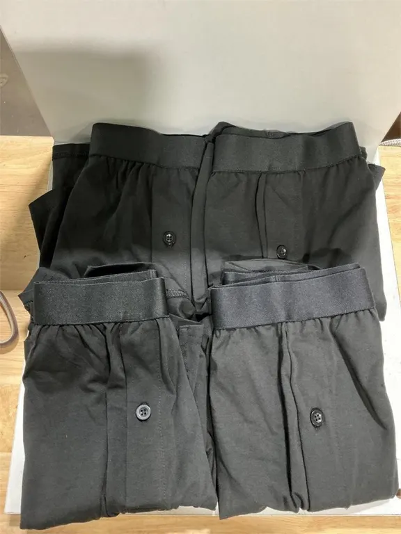 Pact Organic Cotton Boxer Briefs Black Size Large