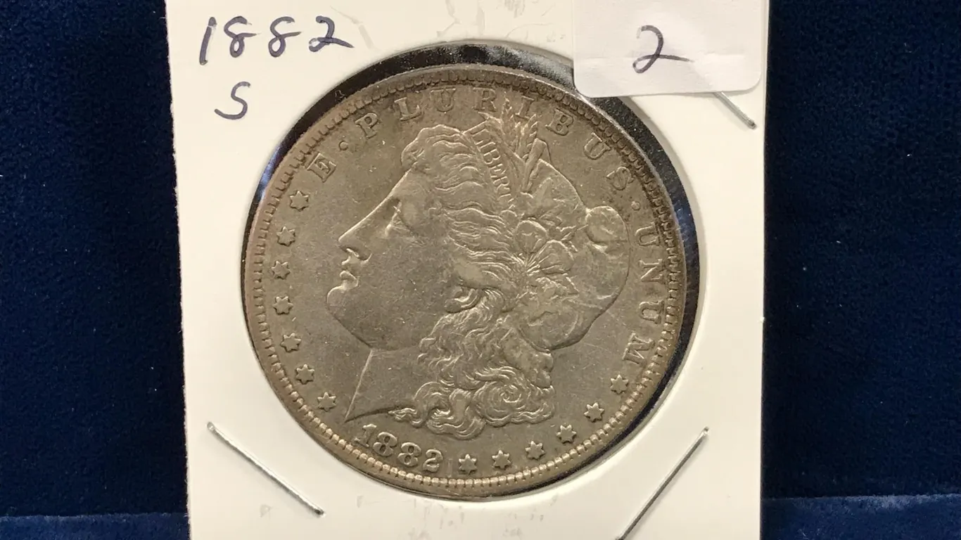 1882 S USA Morgan Silver Dollar