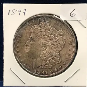 1897  USA Morgan Silver Dollar
