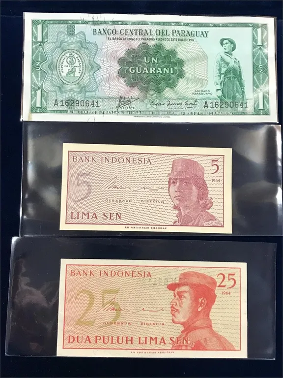 3 Bank Notes 1952 and 1964