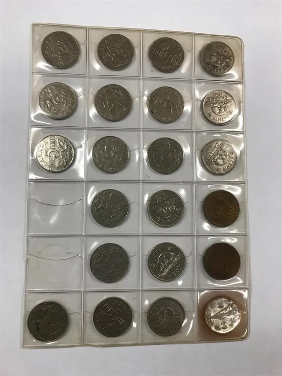 Canadian Nickel Book with 76 Nickels