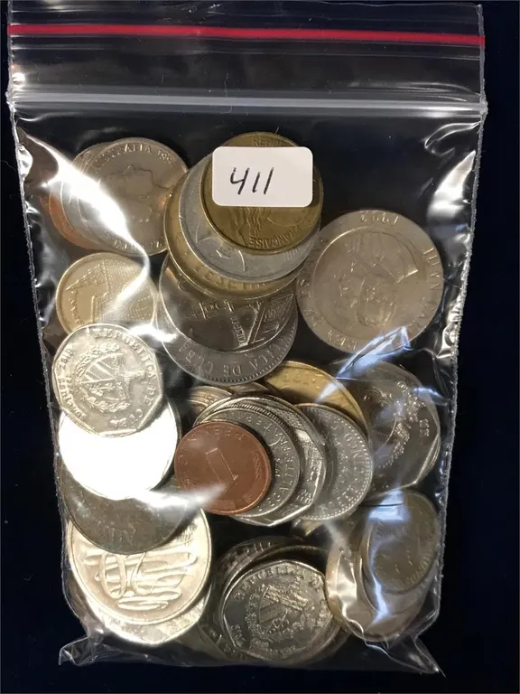 50 Foreign Coins Assorted