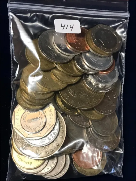 50 Foreign Coins Assorted