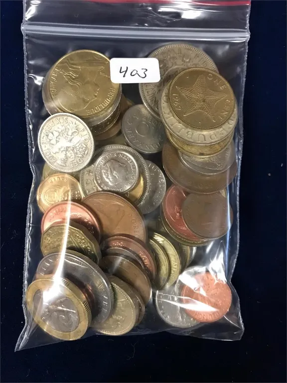 50 Foreign Coins Assorted