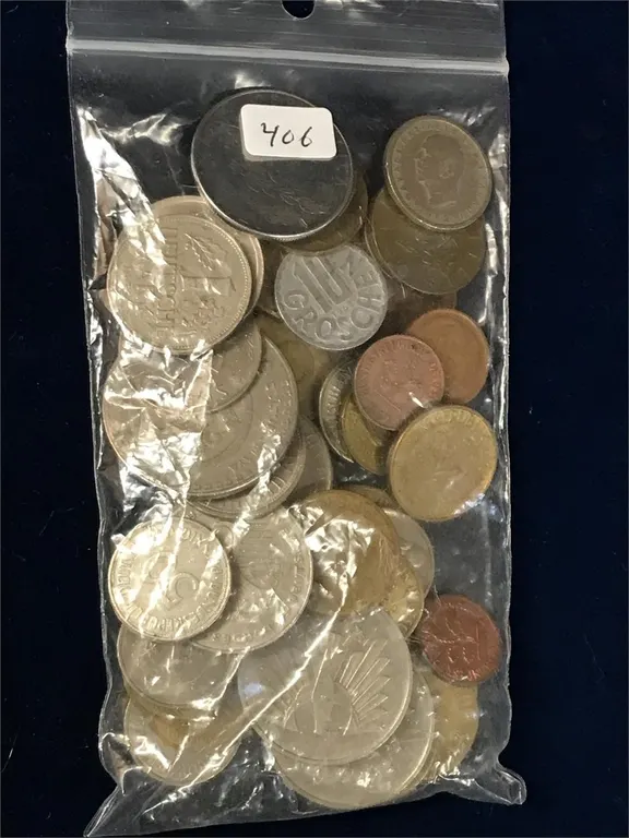 50 Foreign Coins Assorted