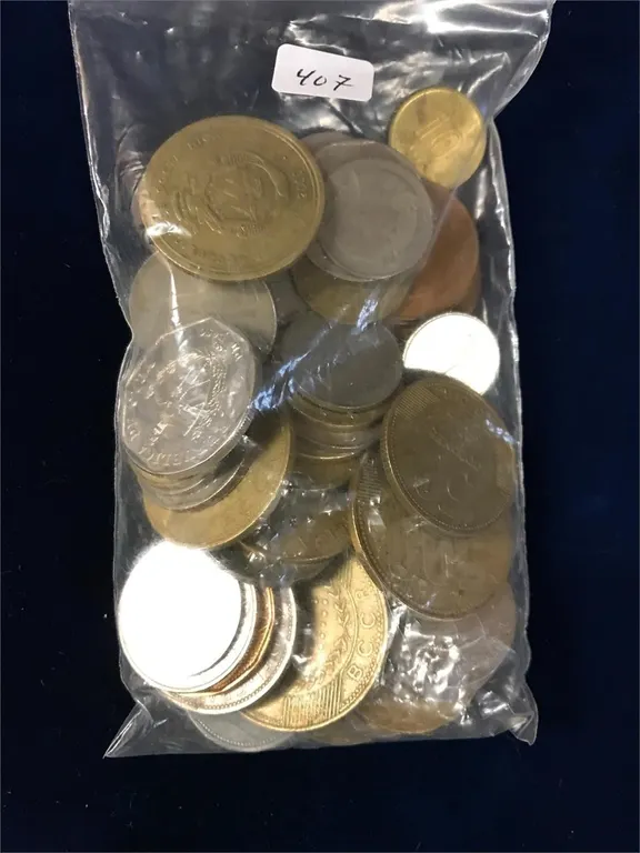 50 Foreign Coins Assorted