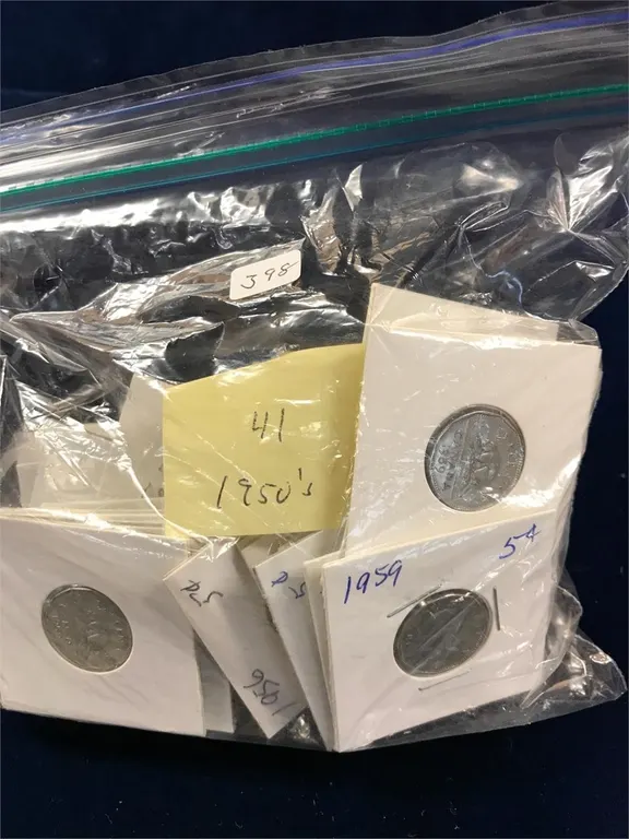 41 1950's Canadian Nickels