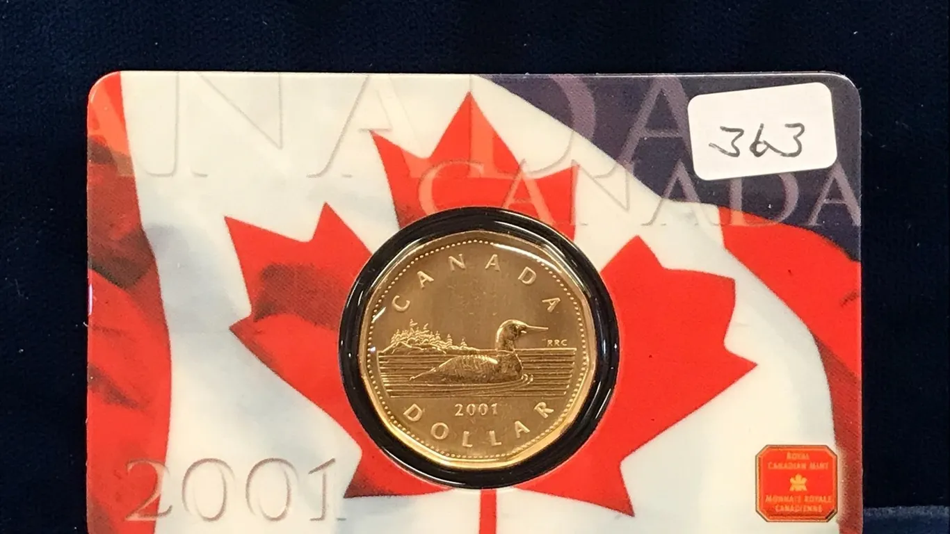 2001 Loonie Coin Card
