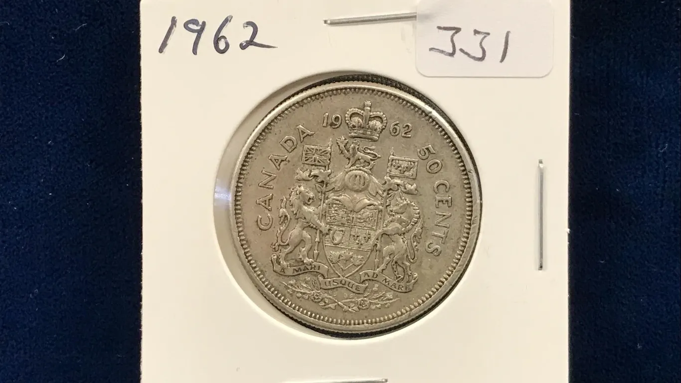 1962 Canadian Silver 50 Cent Piece