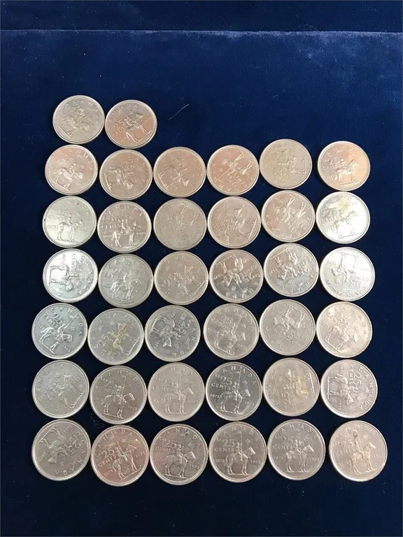 38 - 1973 Canadian RCMP 25 Quarters