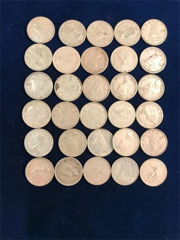 30 Canadian Silver Dimes