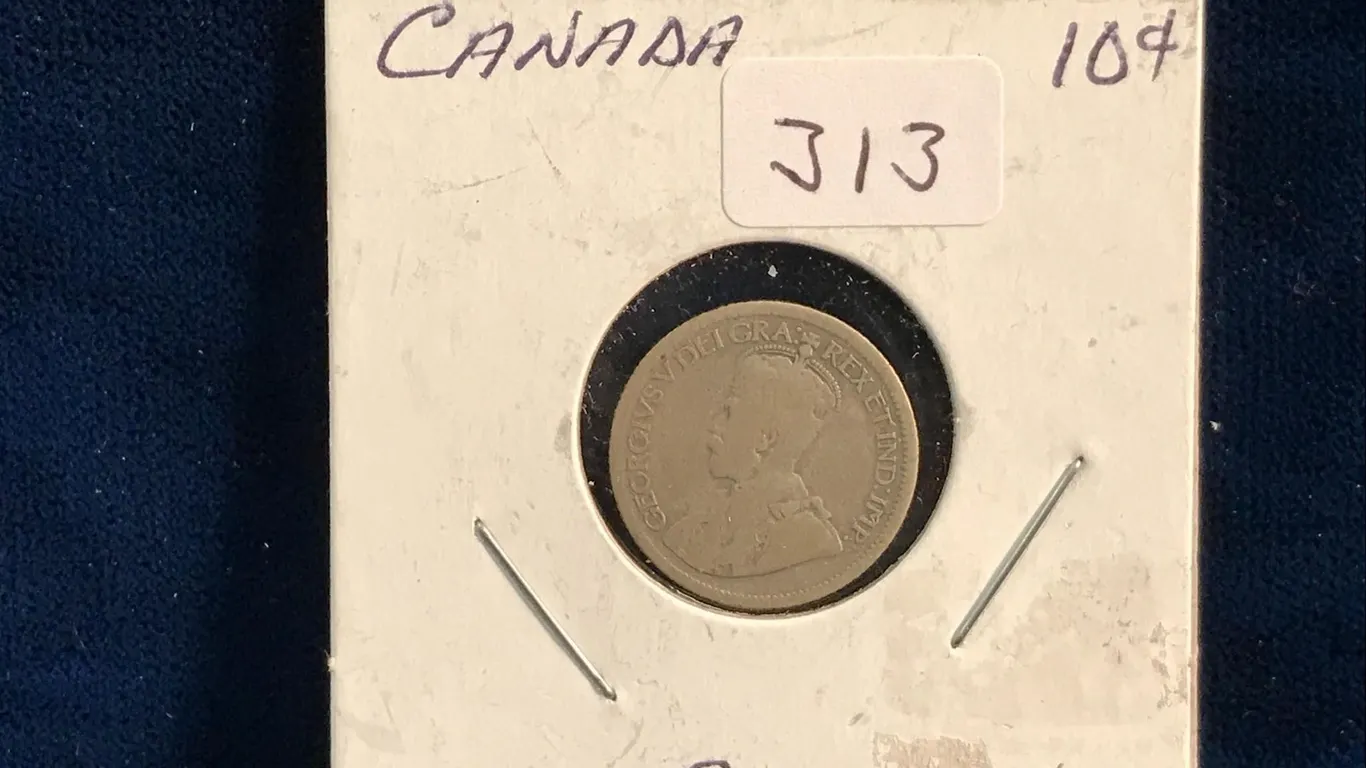 1931 Canadian Silver 10 Cent Piece