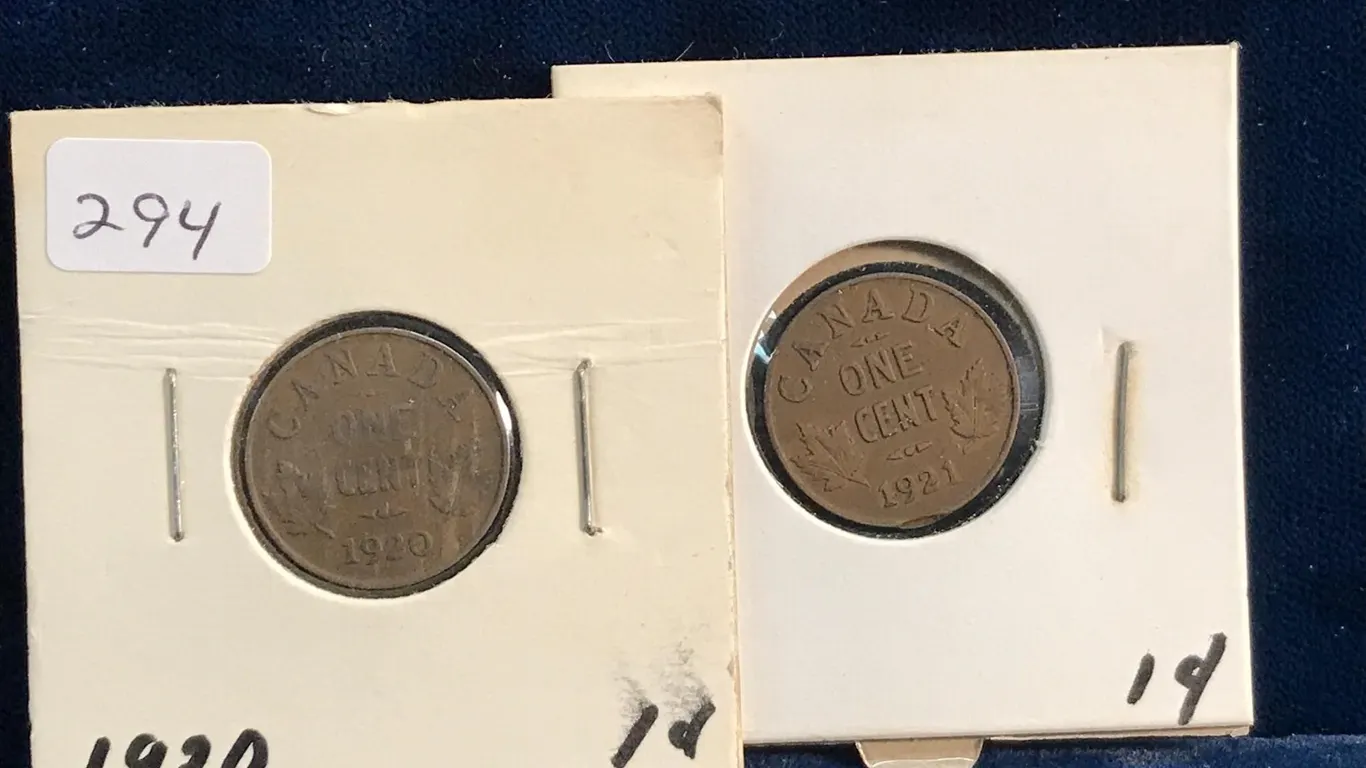 1920 & 21 Canadian Small Pennies