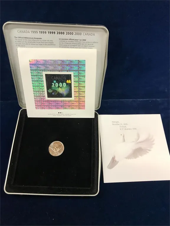2000 Dove/Peace Stamp & Coin set