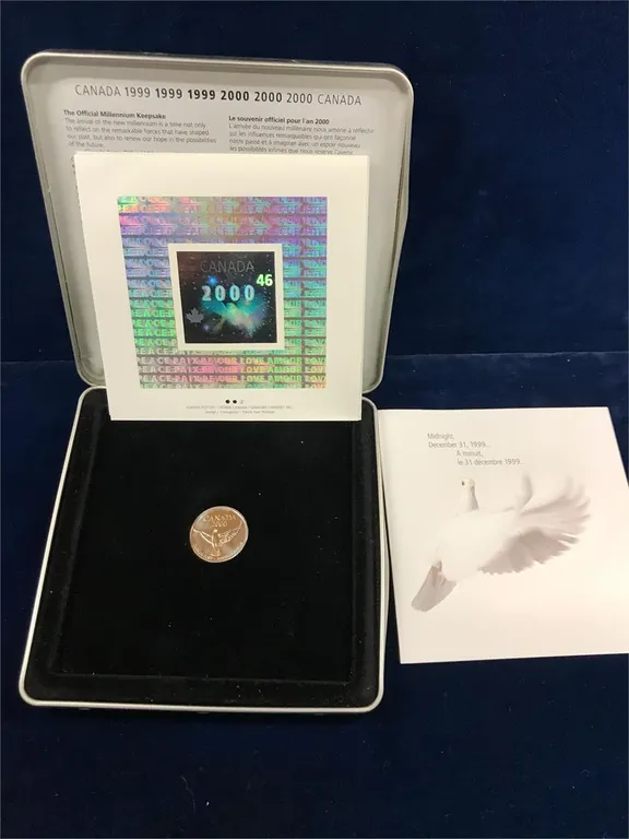 2000 Peace/Dove Stamp & Coin set