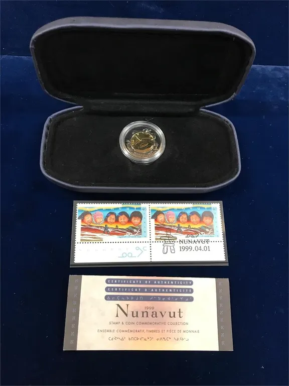 1999 Nunavut Stamp & Coin set