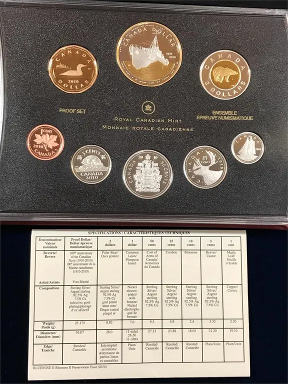 2010 Proof Silver Coin Set