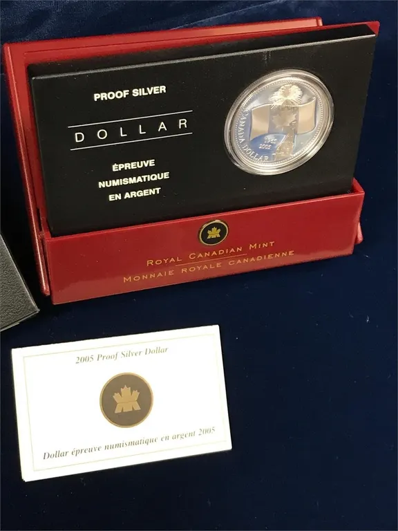 2005 Proof .9999 Silver Dollar