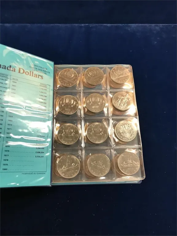Canadian Dollar Coin Book - 27 coins