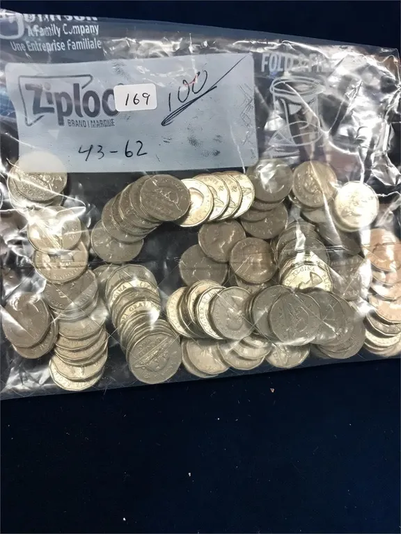 100 Canadian Nickels