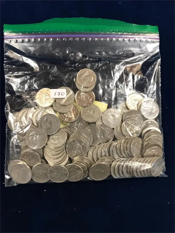 100 Canadian Nickels