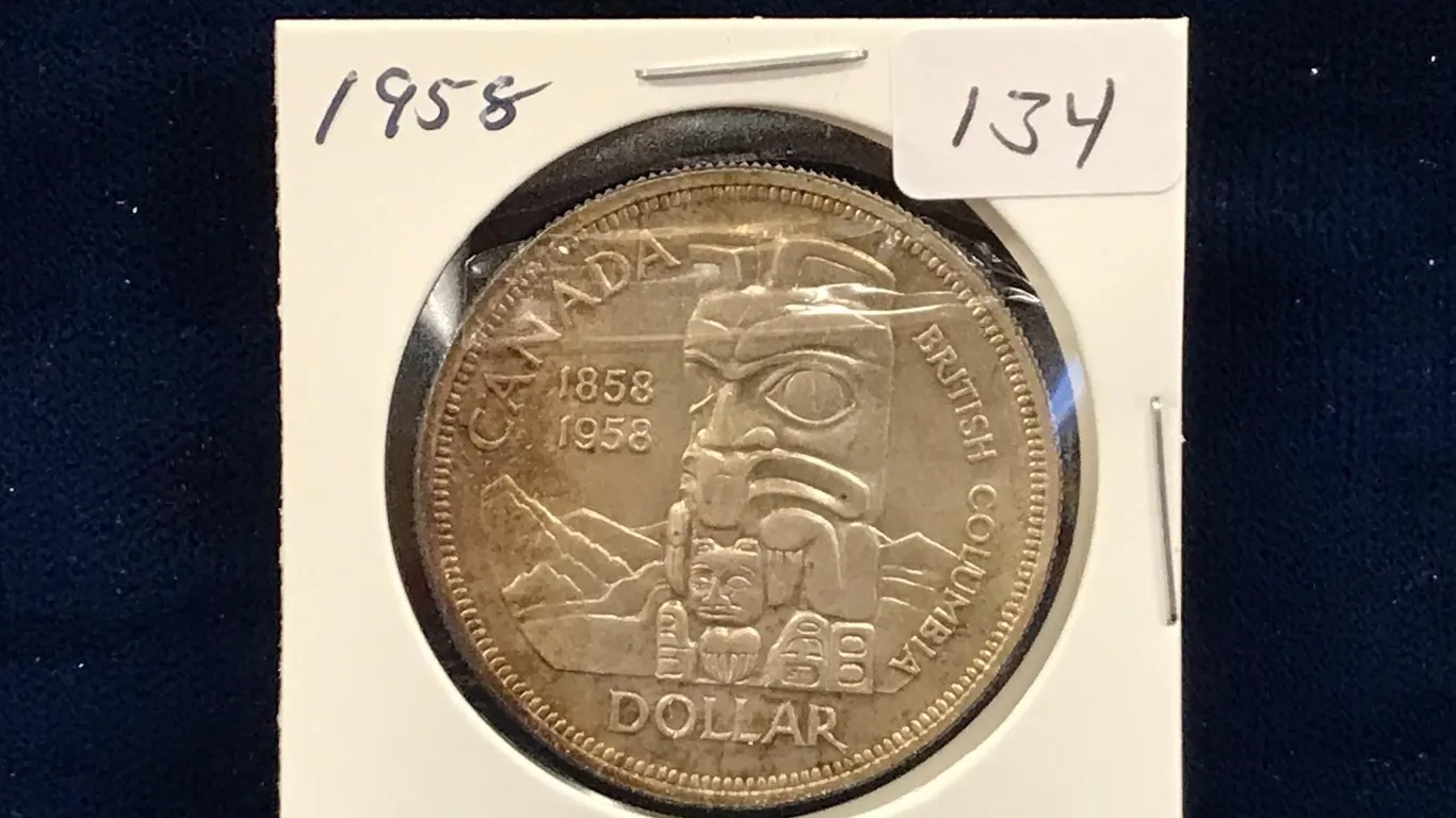 1958 Canadian Silver Dollar