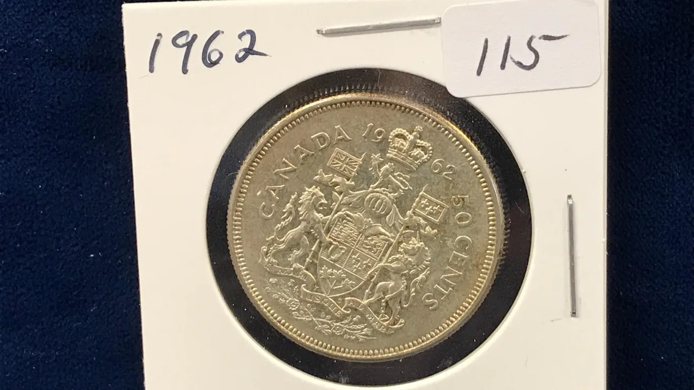 1962 Can Silver 50 cent piece