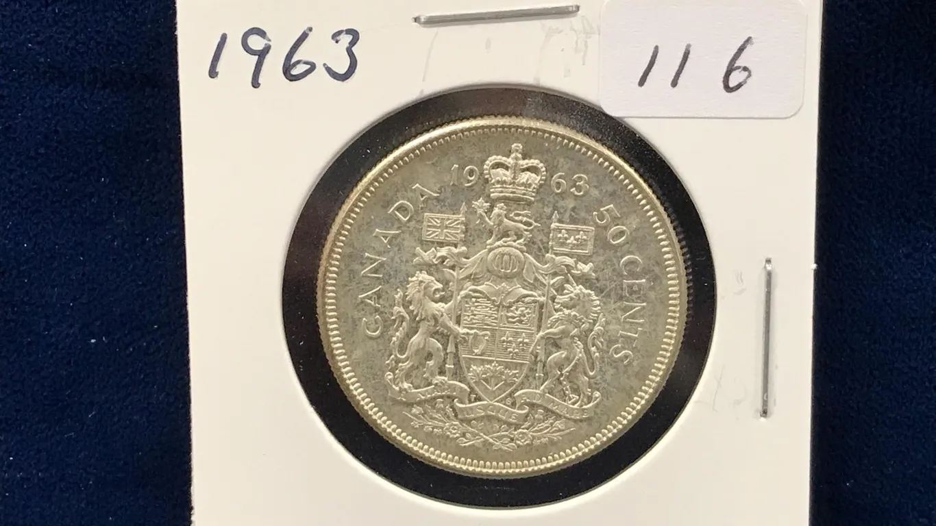 1963 Can Silver 50 cent piece