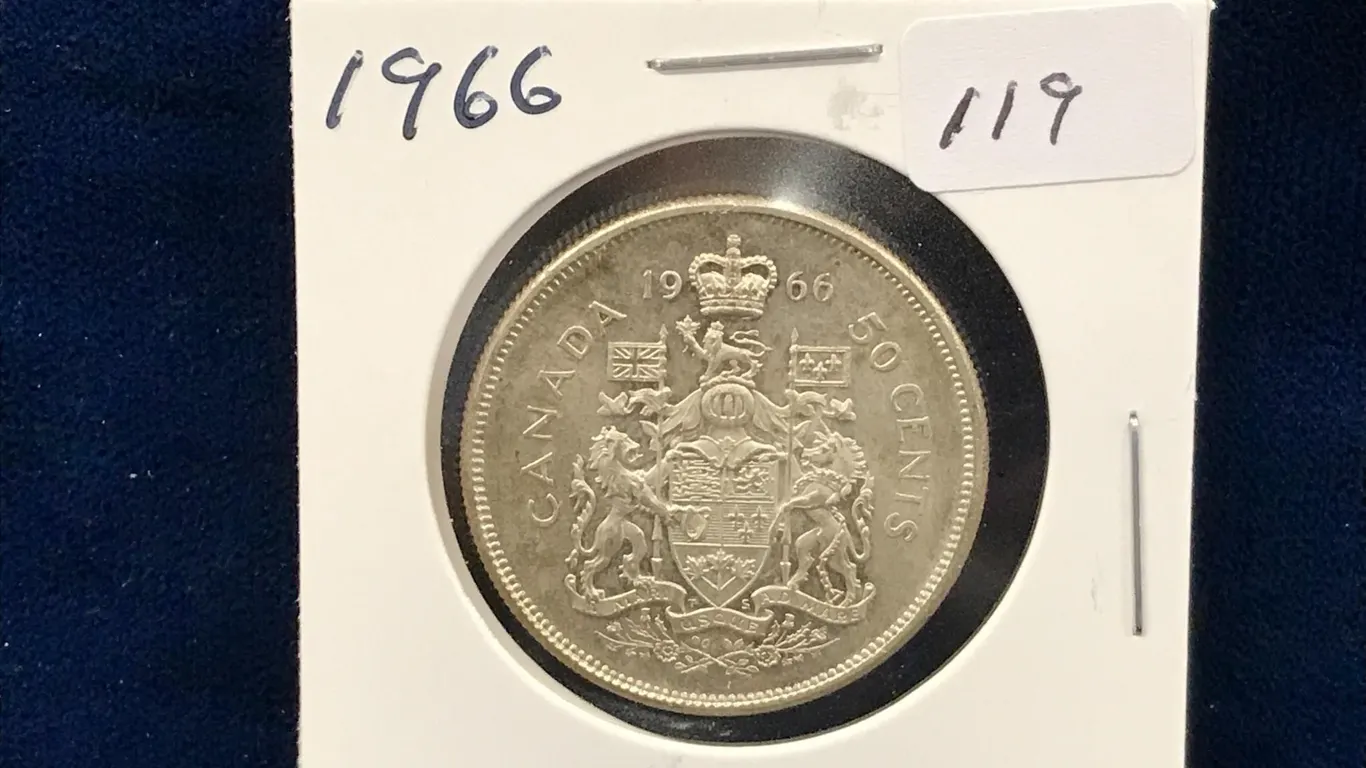 1966 Can Silver 50 cent piece