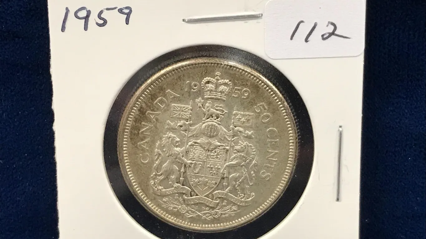 1959 Can Silver 50 cent piece