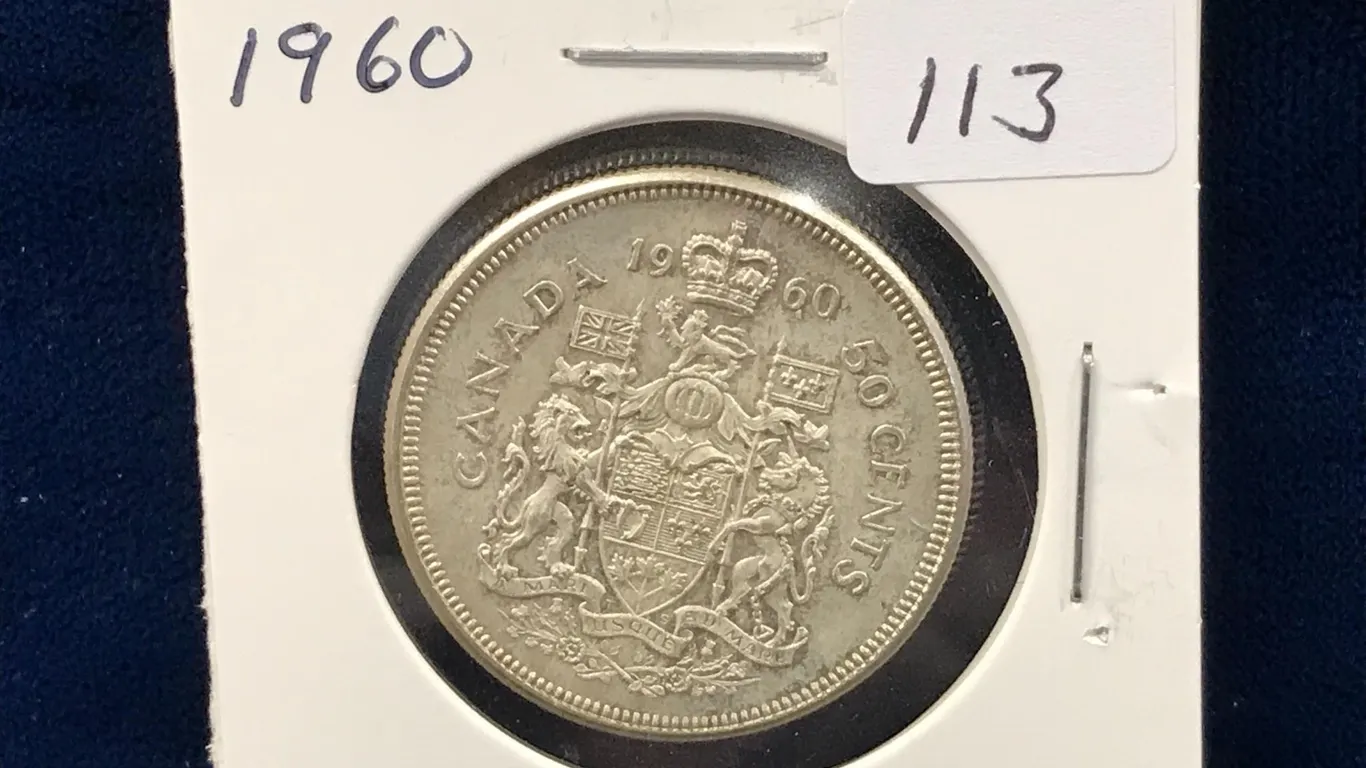1960 Can Silver 50 cent piece
