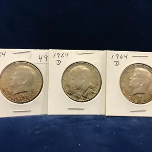 1964 D  USA Kennedy Silver Half Dollars