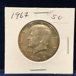 1967  USA Kennedy Silver Clad Half Dollar