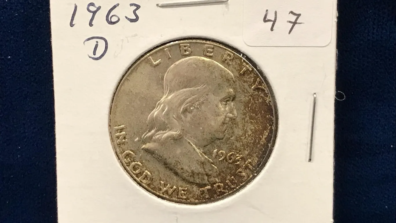 1963 D USA Franklin Silver Half Dollar