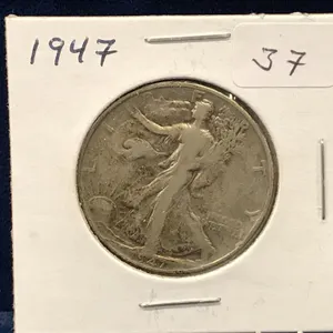 1947  USA Liberty Walking Silver Half Dollar