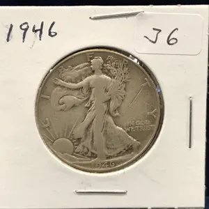 1946  USA Liberty Walking Silver Half Dollar